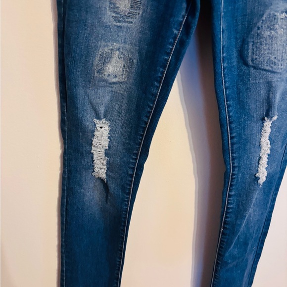 Nine planet distressed skinny jeans size 7 - Picture 3 of 4
